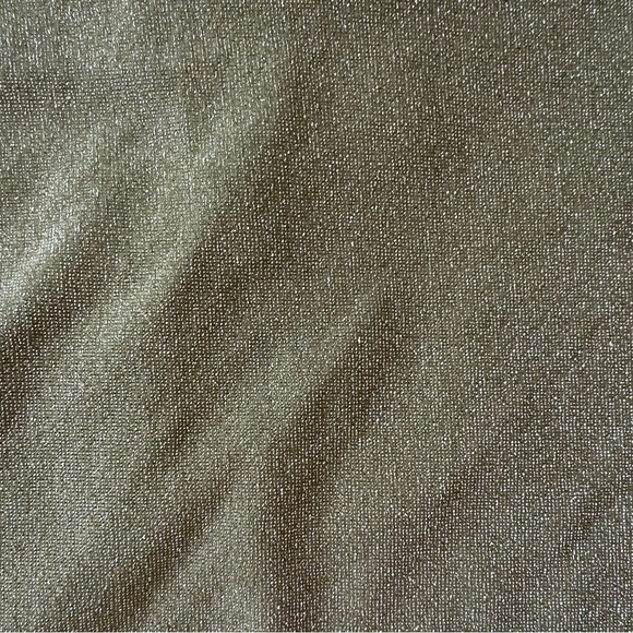 Reformation Anders Metallic Stretch Jersey Halterneck Top in Green NWOT | XL - Picture 7 of 7